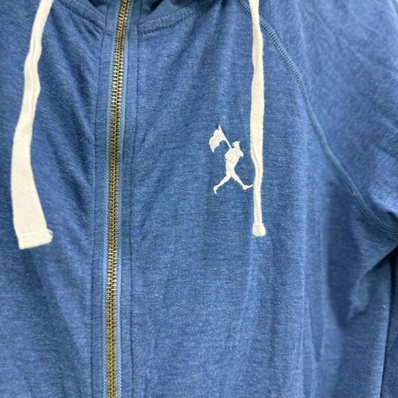 Baseballism Mens Blue Cotton Blend Long Sleeve Full Zip Up Hoodie Size Medium - Picture 5 of 10